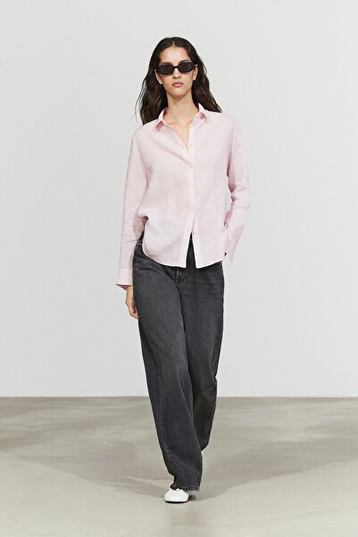 Massimo Dutti 100% linen flowing shirt