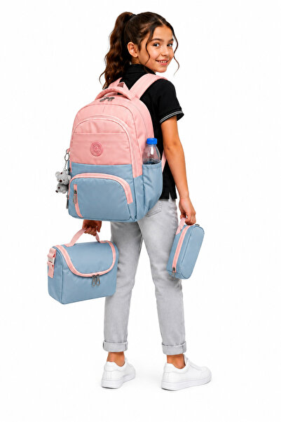 Harmela First School Bag Set of 3 Unisex Children's Primary School Bag 8010 P...