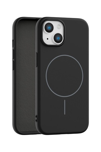 Vissona iPhone 13 Uyumlu İçi Kadife Magsafe Wireless Şarj Özellikli Telefon K...