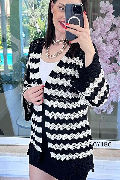 İnce Topuk Διάτρητη Ζακέτα Πλεκτή 6y186