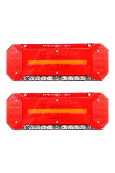 E-ANAMAG Σετ 2 Αδιάβροχων Πίσω Φώτων Ένδειξης LED, 46 εκ., Φως Στοπ για Φορτη...