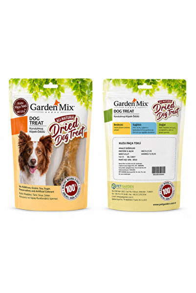 Gardenmix Garden Mix Kuzu Paça Tekli / Köpekler İçin Kurutulmuş Doğal Kemirme...