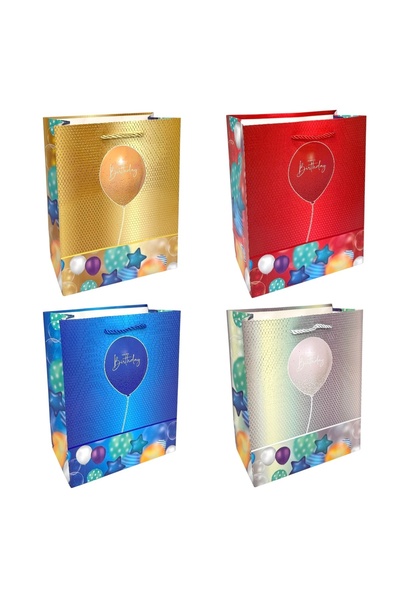 AFO Set 12 Pungi Cadou Mixte Model Baloane Happy Birthday 18x23x10