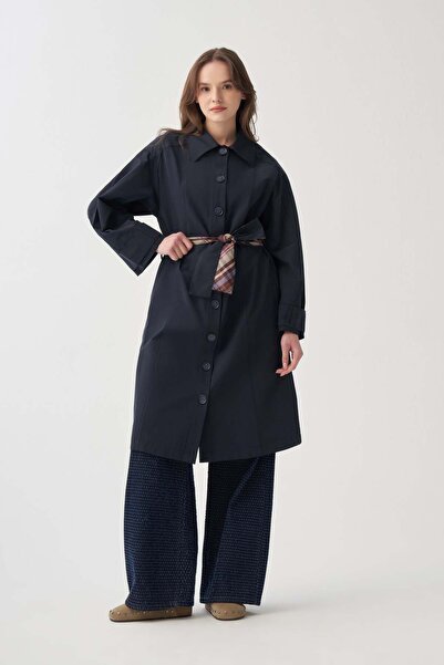 ALLDAY Μπλε ναυτικό μπουφάν με ανεμοθραύστες