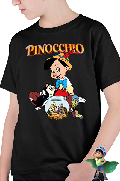 OEM Tricou Copii Baieti Pinocchio Jiminy Figaro Cleo