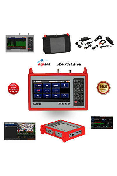 Alpsat As07 Stca-4k Uydu/kamera/karasal/kablo Combo Sinyal Bulucu
