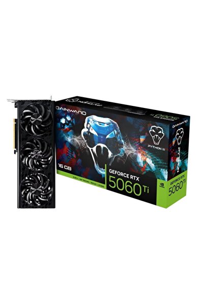 gainward GeForce RTX5060Ti PYTHON III 16GB GDDR7 128Bit Gaming (Oyuncu) Ekran...