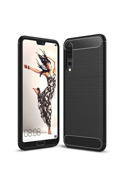 OEM Калъф за Huawei P20 Pro, OEM, Карбон, Черен