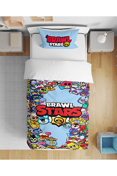 Home Σετ παπλωματοθήκης για αγόρια με μοτίβο Brawl Stars, τρισδιάστατη ψηφιακ...