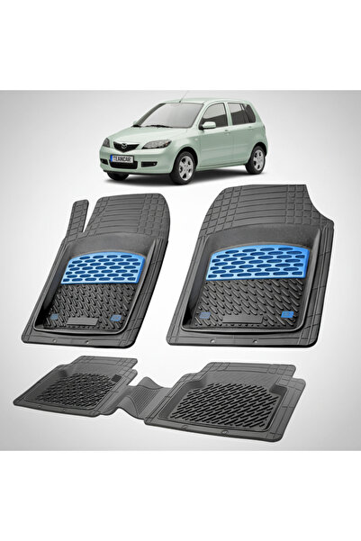 TEAMCAR Covorașe auto compatibile pentru Mazda 2 DY Hatchback cu 5 uși 2003-2...
