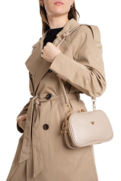 KRC BAGS 4-Compartment Clip-On Lined Soft Leather Hand and Shoulder Bag, Cros...