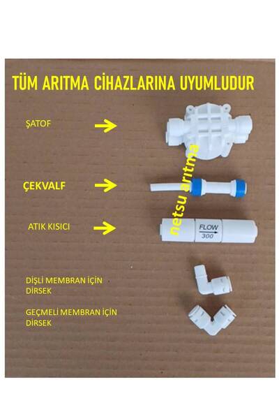 netsu arıtma Tüm Su arıtma Cihazına Uyumlu yedek parça, yenileme kiti
