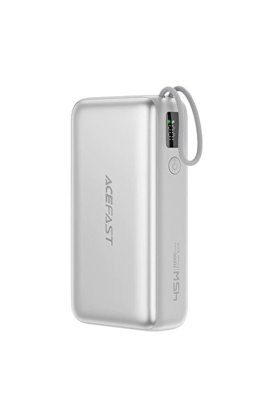 Acefast - Power Bank (M34) - with Telescopic Cable, Type-C, Fast Charge, PD45...