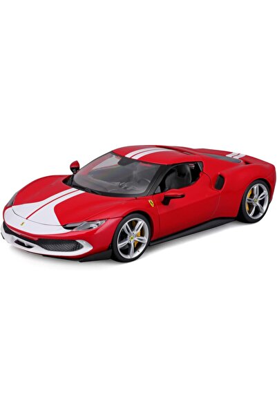 BBURAGO Maisto 1:18 Race & Play Ferrari 296 GTB Assetto Fiorano Red