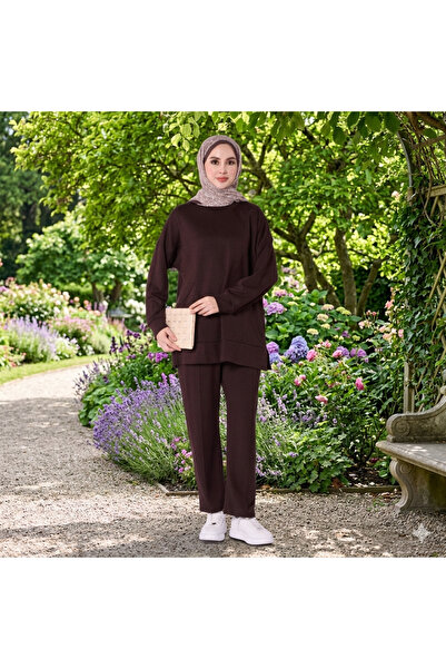 Elit Γυναικεία Ενδύματα Τεσεττούρ Εποχιακά Υφασμάτινα Ρούχα με Λαιμόκοψη Ποδη...