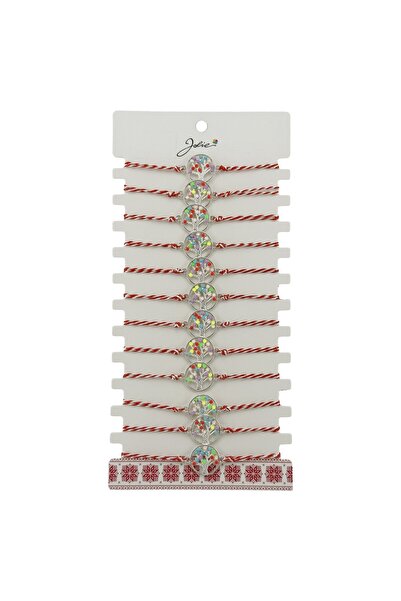 OEM Bratara eleganta Martisor de 1 Martie feminin, Sfoara Alb/De culoare rosi...