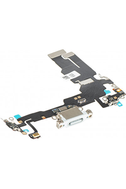 Aftermarket Конектор за зареждане - Микрофон Apple iPhone 15, Сребрист