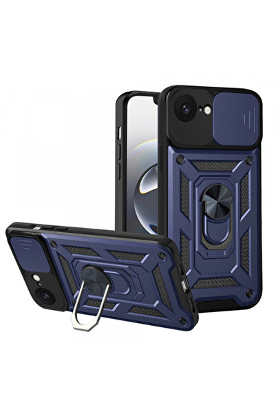 Techsuit Калъф за Apple iPhone 17e/ 16e, Techsuit, CamShield, Син