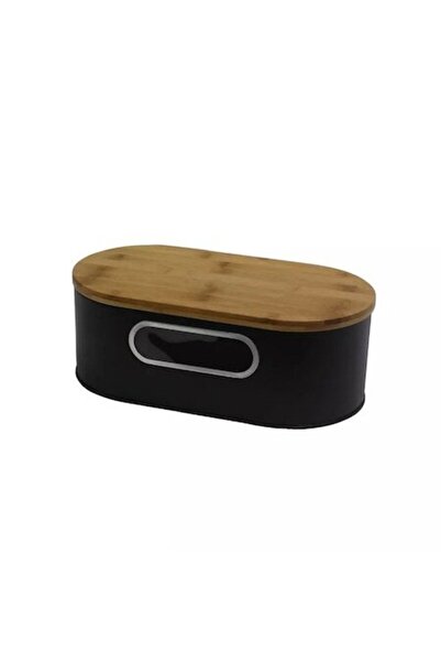 OEM Metal Bread Box with Bamboo Lid, 43.5x20x12 cm
