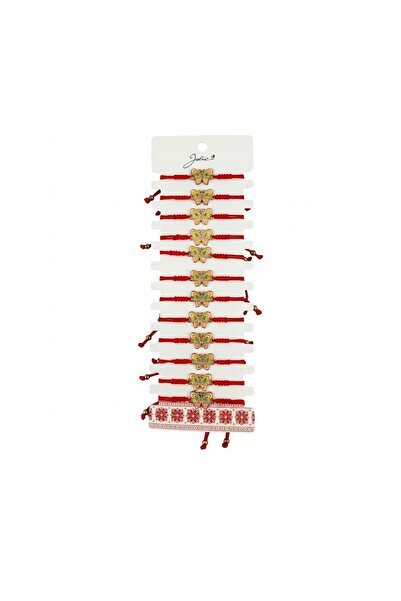 Vader Bratara Martisor Pentru Dama, Jolie, Model Fluture, Set 12 Bucati, Pand...