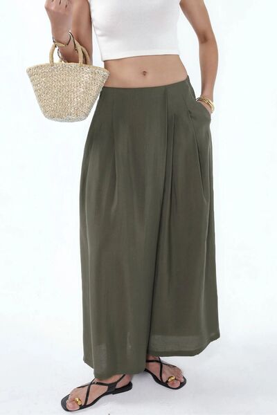 Hiccup Wide-leg Palazzo Pants with Modal texture