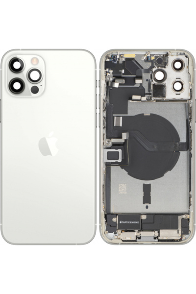 Apple iPhone 12 Pro Max Battery Cover, With Middle Housing, Full Parts, Silve...