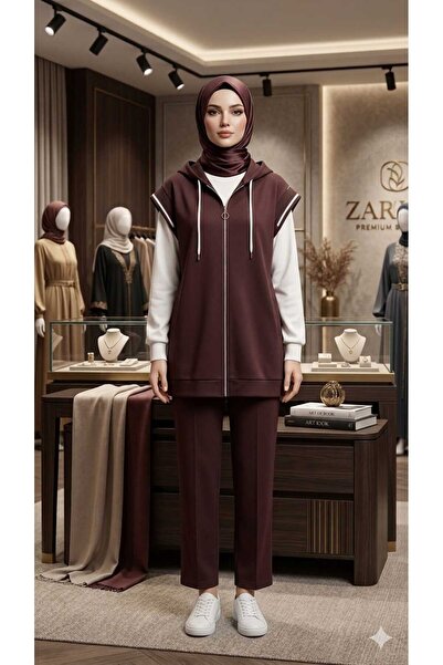 PEKA Γυναικείο αθλητικό σετ χιτζάμπ 3 τεμαχίων, άνετο ύφασμα modal για καθημε...