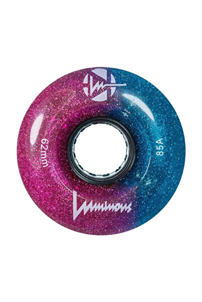 LUMINOUS ΤΡΟΧΟΙ LED QUADS GALAXY 62MM/85A - ΜΠΛΕ/ΡΟΖ