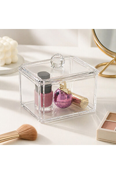 OEM Διαφανές κουτί οργάνωσης καλλυντικών με καπάκι