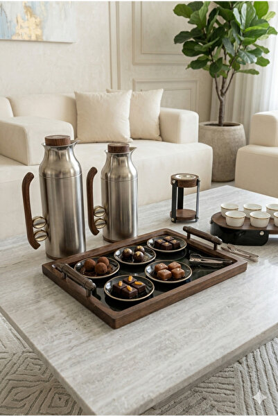 Generic Integrated Hospitality Set Featuring a Serving Tray Set with a Coffee...