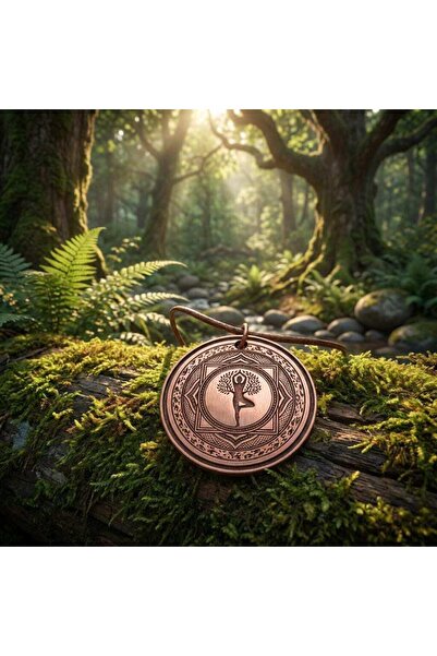 Zib Grips Velvet Copper Yoga Tree of Life Copper Necklace Handmade Boho Spiri...