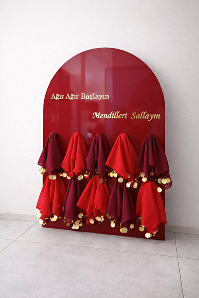 Yalova Design Düğün & Nisan & Kına Halay Mendilli Karşılama Panosu (mendil ve...
