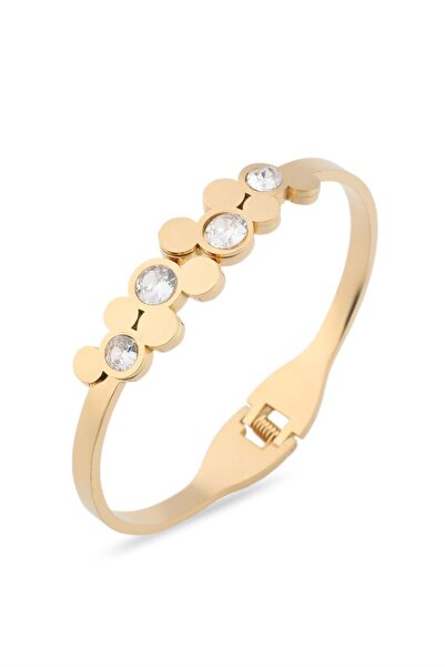 Bozhi Bracelet Stainless Steel Gold Business Woman Style Handcuffs