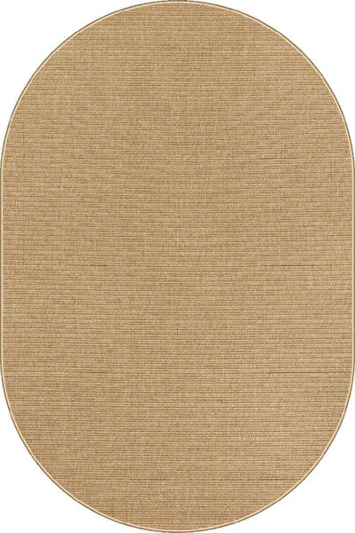 Frenda Hasır Dokulu Veranda Natural Jüt Görünüm Sisal İç ve Dış Mekan Oval Ha...