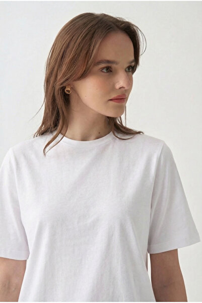 ALLDAY White bicycle collar modal t-shirt