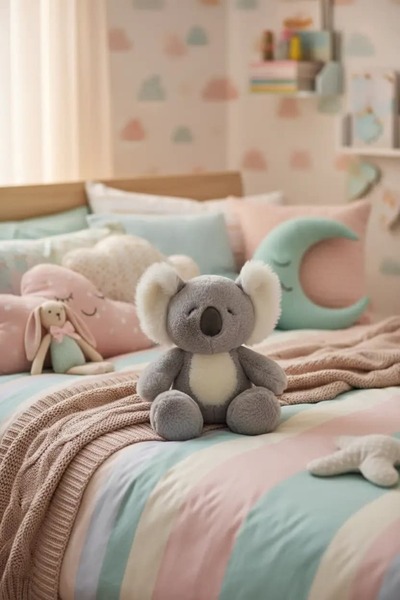 Miniso Lisanslı Koala Peluş Oyuncak 25 Cm – Yumuşacık Sarılmalık Sevimli Tasarım