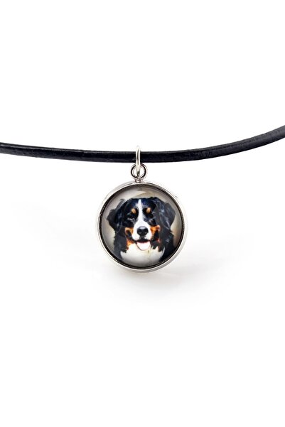 Art - Dog Câine de munte bernese - pandantiv pentru colier cu fotografia ta, ...
