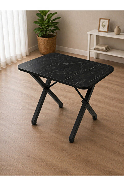 BAMBEDS MOBİLYA 60x90 X Ayak Masa Balkon Masası Ders Çalışma Masası