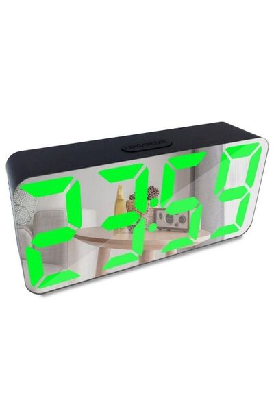 Stef's Cat Ceas Digital Oglinda cu led Verde, DS-3622X,