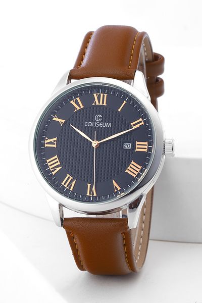 Coliseum CLS112-EKT-07 ERKEK KAYIS TAKVIMLI TEK SAAT