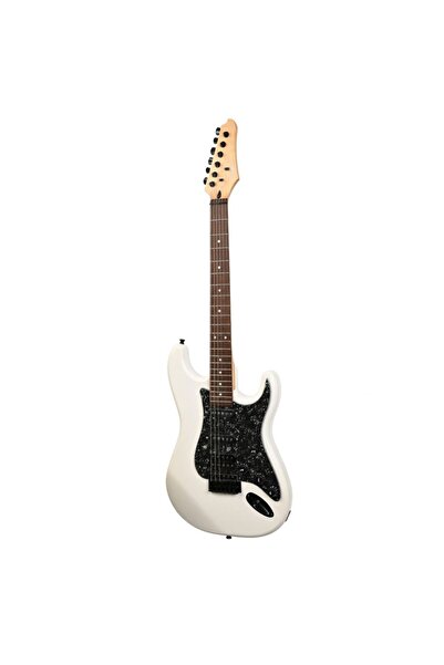 guson Stratocaster HSS DSP Olympic White Elektro Gitar (Efektli Kulaklık Çıkı...