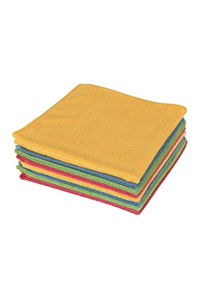 Alezy Spark M-3308 Mikrofiber Kadife Dokulu Genel Temizlik Bezi 40x40 cm (Karışık Renk)