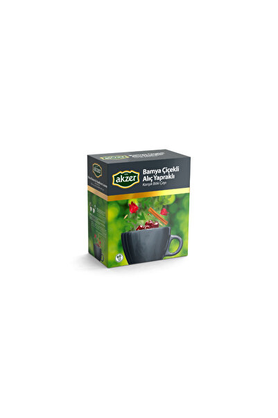 tan organik Mixed Herbal Tea with Okra Flowers and Hawthorn Leaves 60's