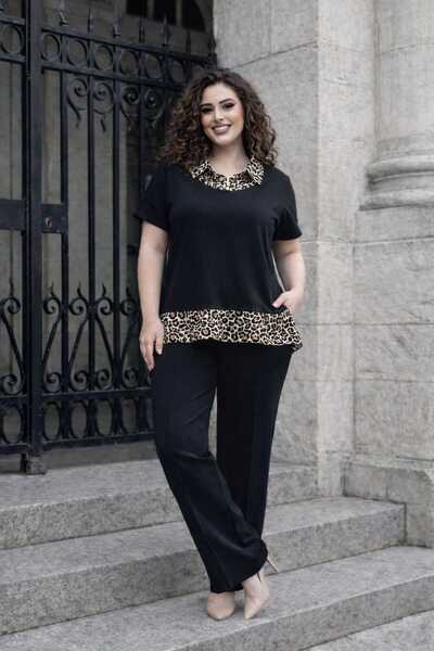 EMZAGİYİM Leopard Detailed Striped Suit