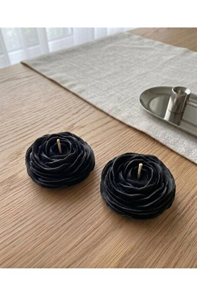 ORENACANDLE RANUNKULUS (DÜĞÜN ÇİÇEĞİ) EL YAPIMI DOĞAL SOYA MUM /2 ADET (5*3 CM)