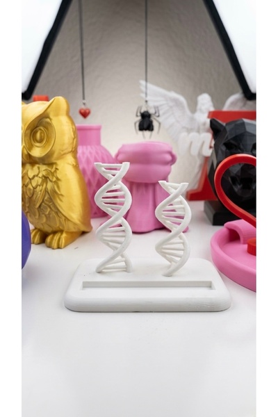 3D Baskı Özel Tasarım DNA Kartvizitlik - Şık Ofis Hediyesi