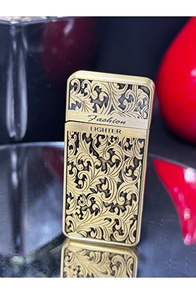 NikaŞ Yeni Nesil Slim Model Gold Renk Hediyelik Benzinli Çakmak