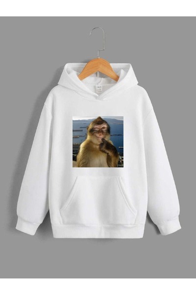 ELFERA Chattering Monkey Printed Sweatshirt