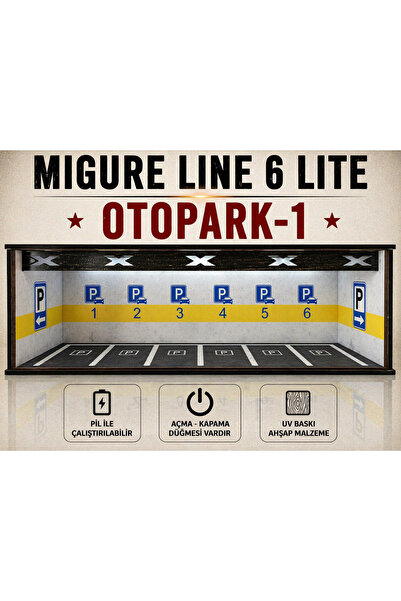 Migure LINE 6 LITE – Dekoratif Model Araç Sergileme Standı