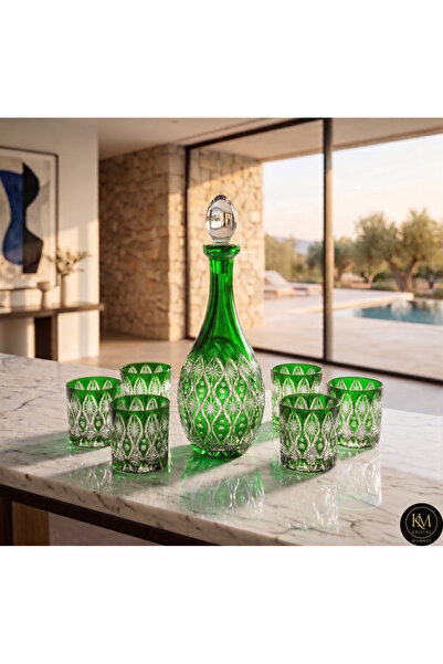 Kristal Market Cleopatra Meşrubat Şerbetlik ve Viski Takımı